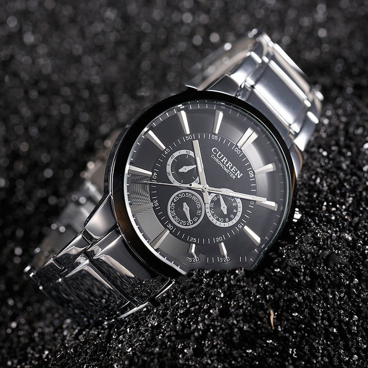 Three-eye Six-needle Temperament High-end Watch