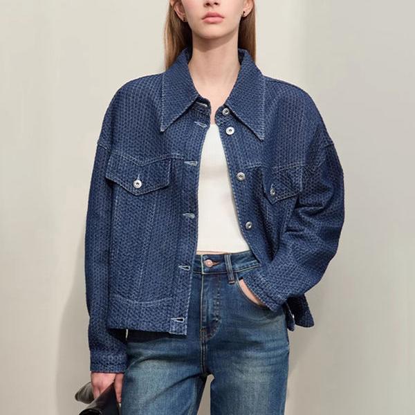 Minimalist Denim Coat - Short Loose Autumn Jacket