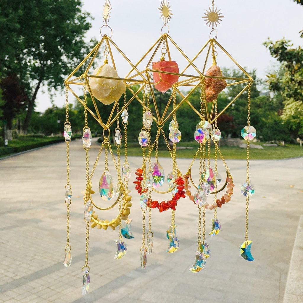 45 cm Geometric Crystal-Style Hanging Ornament