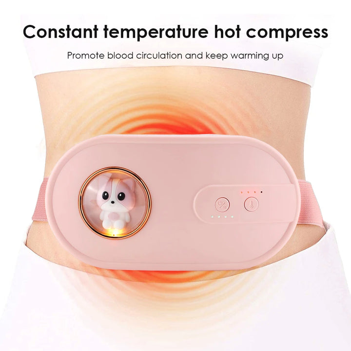 Portable Menstrual Heating Pad with Massage - Period Pain Relief & Warm Compress