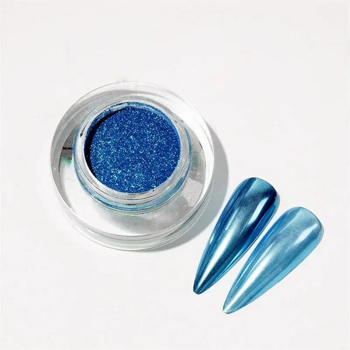 Colorful Chrome Powder Nails Glitter Mirror Effect for Manicure Design