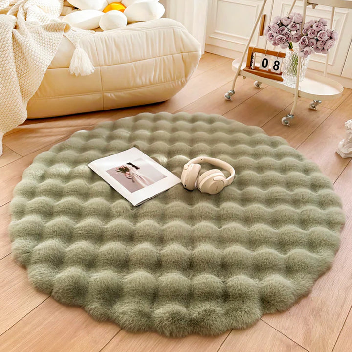 Nordic Round Plush Floor Mat