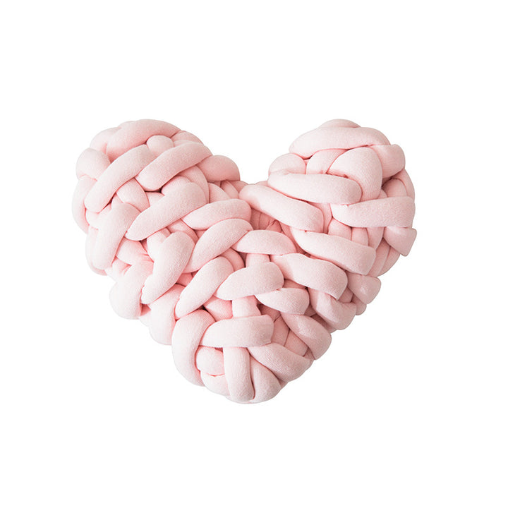 Heart-Shaped Decorative Knot Cushion