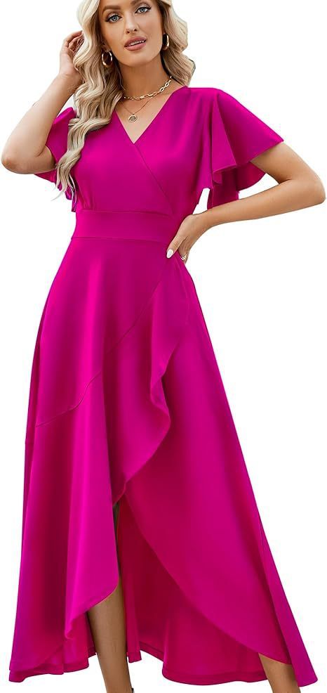 European And American Satin Women's Evening Dress