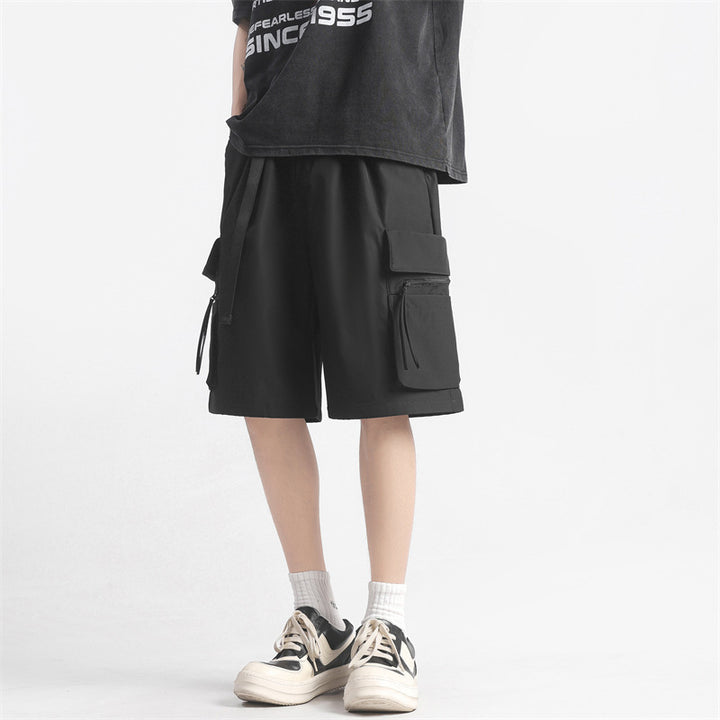 Mechanical Style Trendy Brand Multi-pocket Workwear Shorts