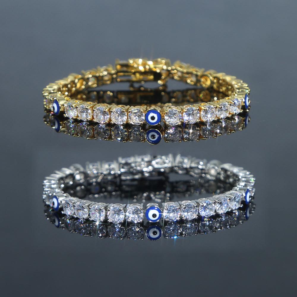 5mm Zircon Eye Tennis Chain Bracelet - Trendha