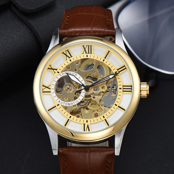 Men's Mechanical Watch Roman Scale Waterproof Fashion Business