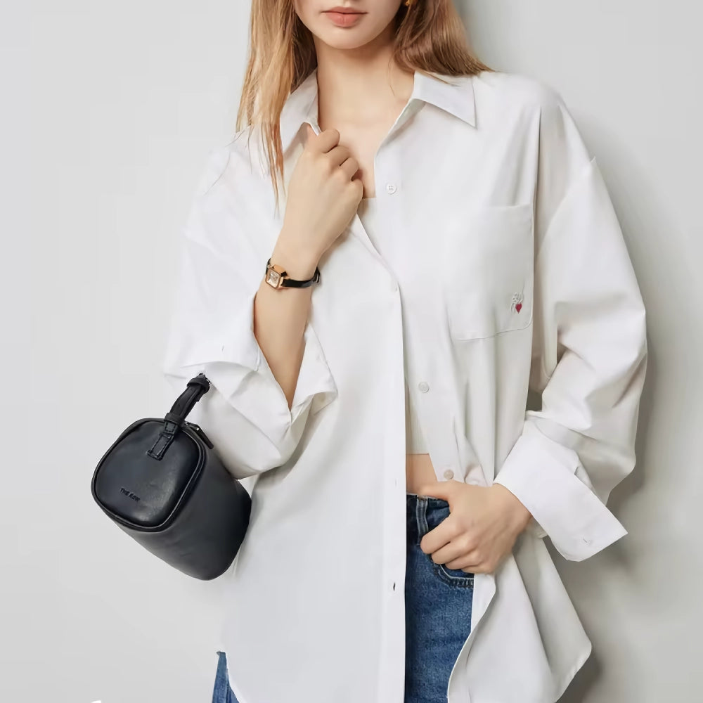 Autumn Back Twist Design Long Sleeve Blouse