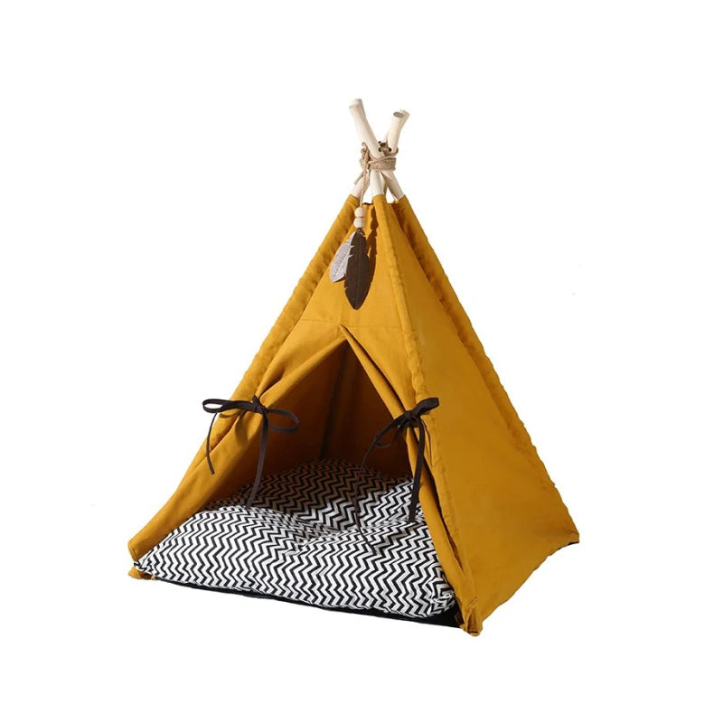 Sunset Yellow Cat Tent