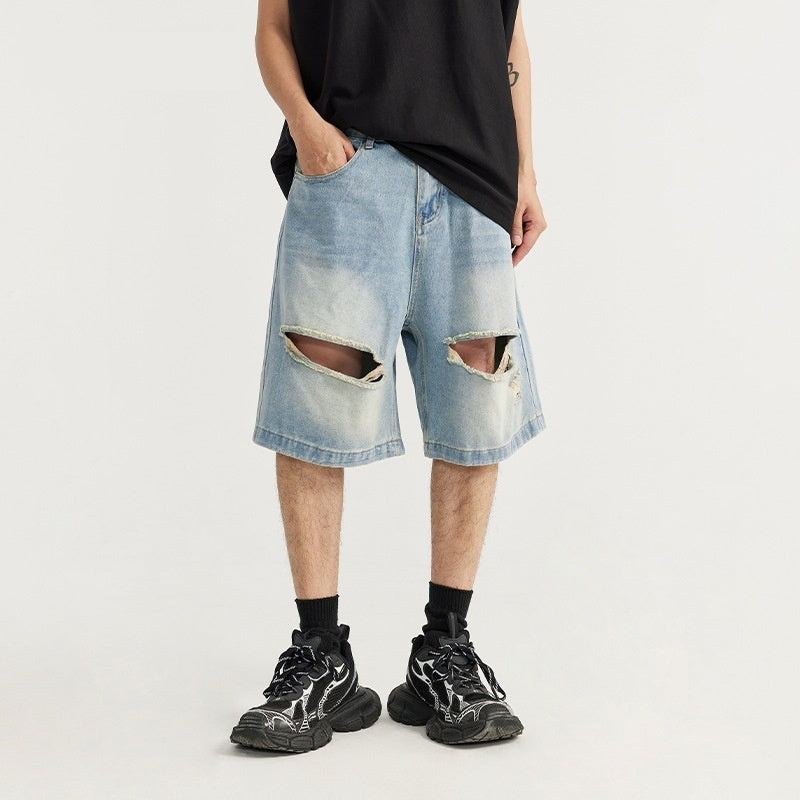 Men's Clothing Loose Street Retro Style Personality Shorts