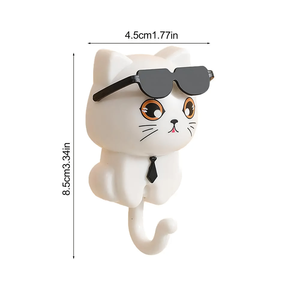 Adorable Cartoon Cat Coat Hook