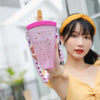 color: Pink fruit popsicle