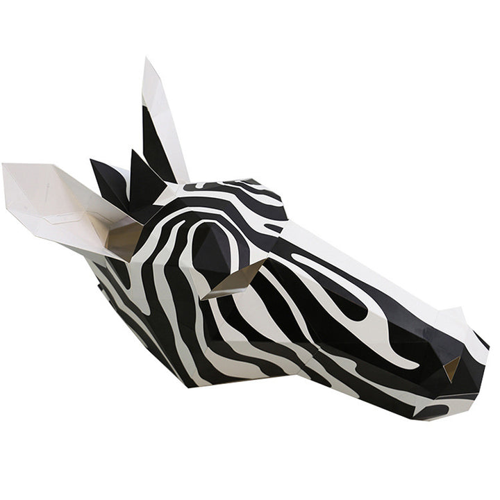 Black And White Horse Animal Origami Headgear Halloween Christmas