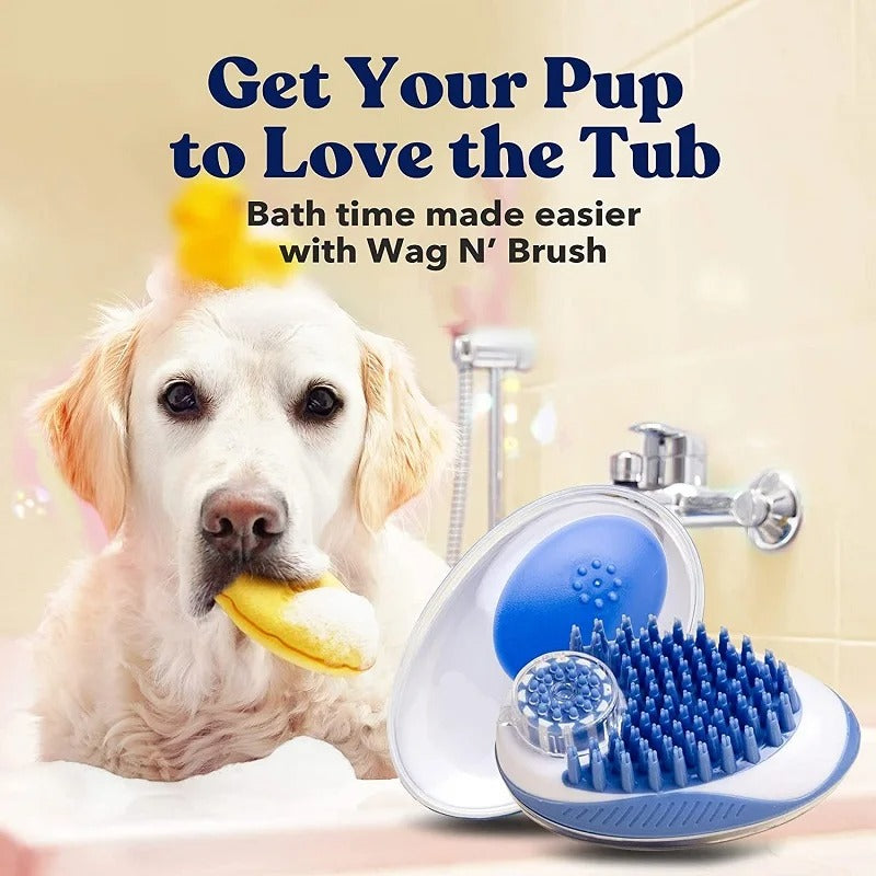 2-in-1 Pet Bath Brush & Massage Comb