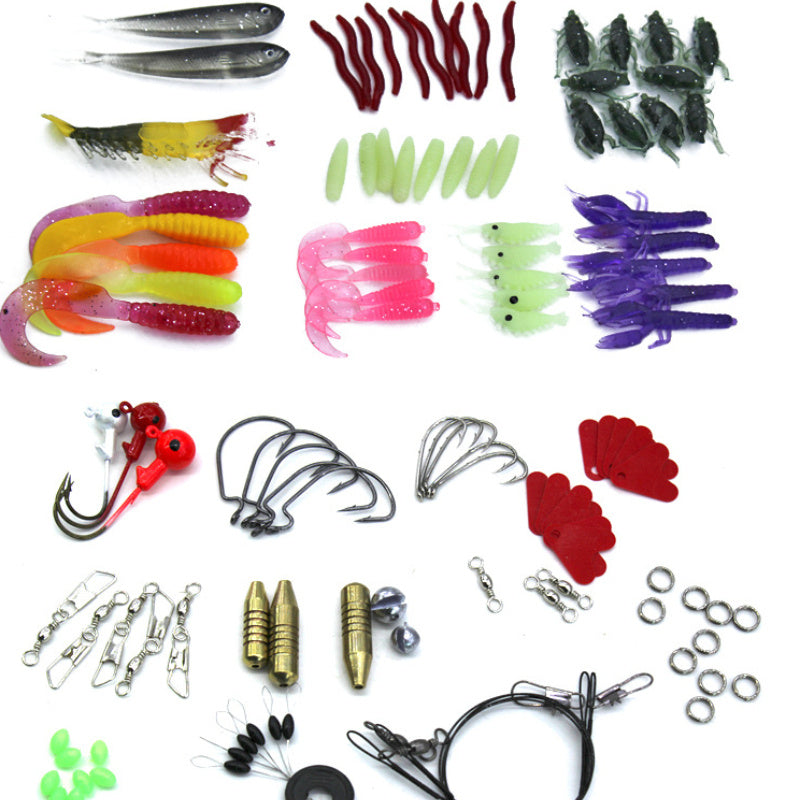 Lure Suit 132 Pieces Suit Multi-function Full Swimming Layer Lure Of Fishing Gear Soft Bait Fishhook