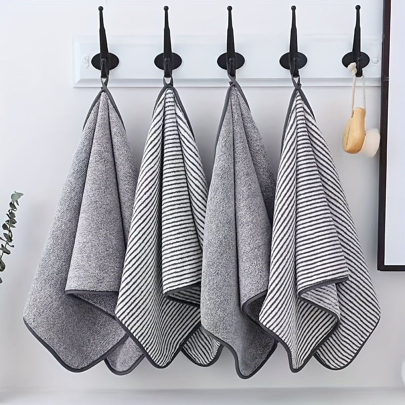 Striped Bamboo Hand Towel – Super Soft & Quick-Drying