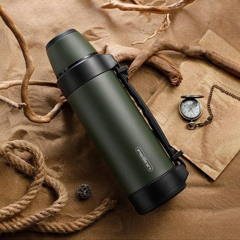 Large Capacity Stainless Steel Thermal Travel Mug, 1200/1500ML