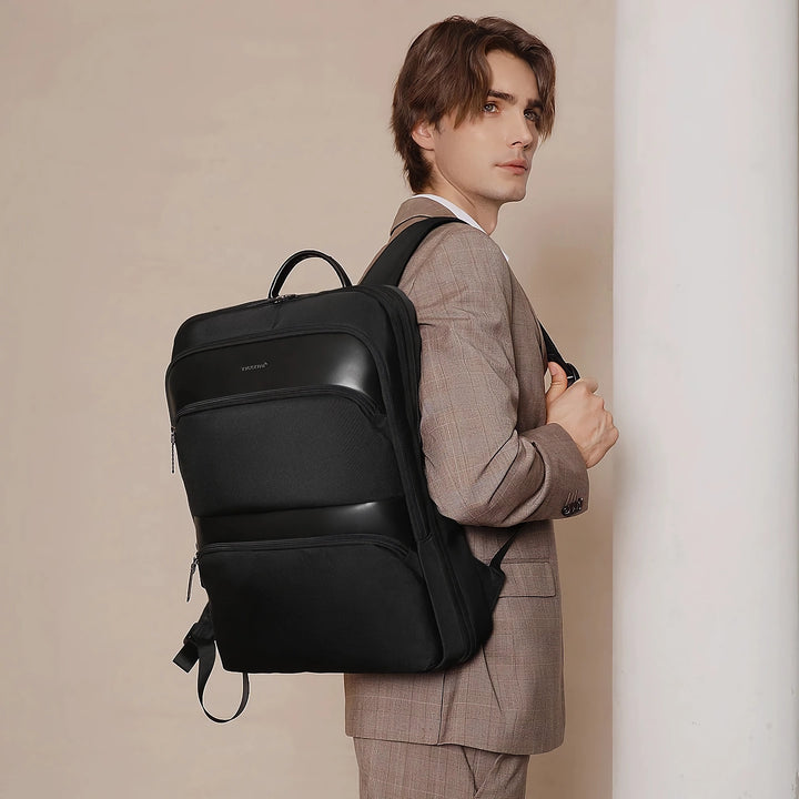 Men's Business Laptop Backpack - Slim, Waterproof Travel & School Bag