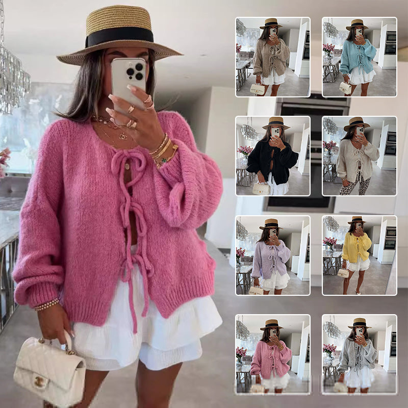 Polyester Knit Cardigan