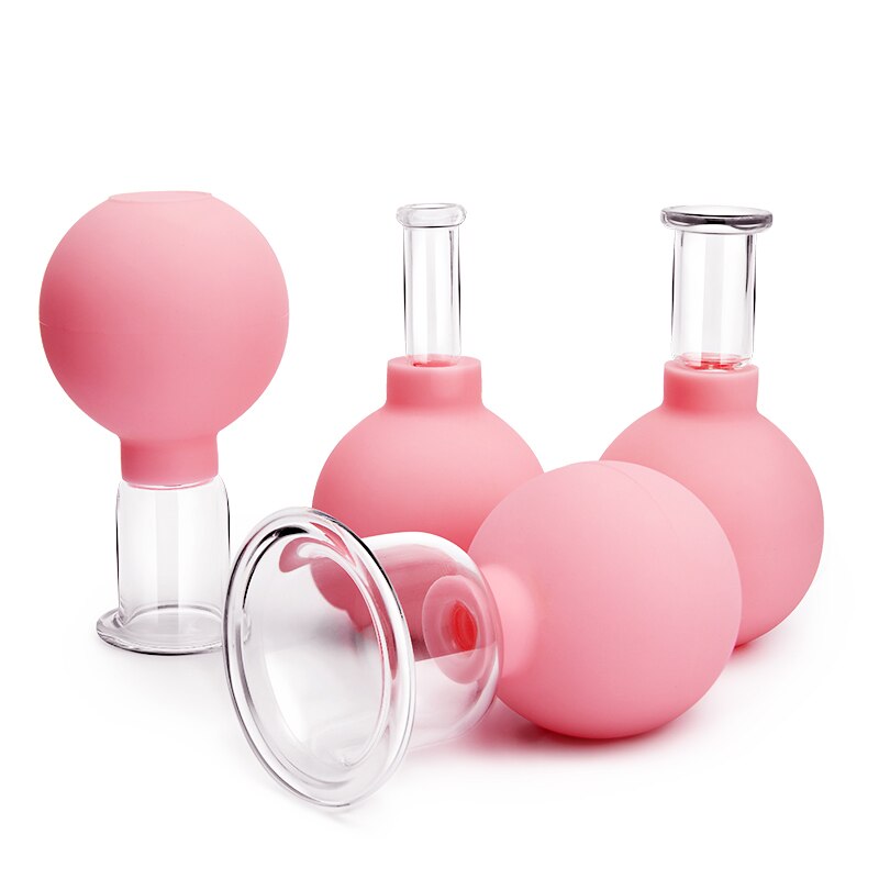 Silicone-and-Glass Cupping Cups, Size Options
