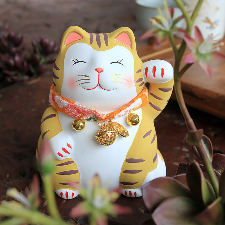 Cat Ceramic Decoration Japanese Decorative Lucky Cat Blessing Pet Cat Home Decoration