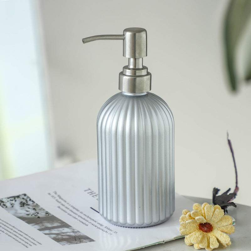 Elegant Glass Lotion and Soap Dispenser – Bathroom Essentials