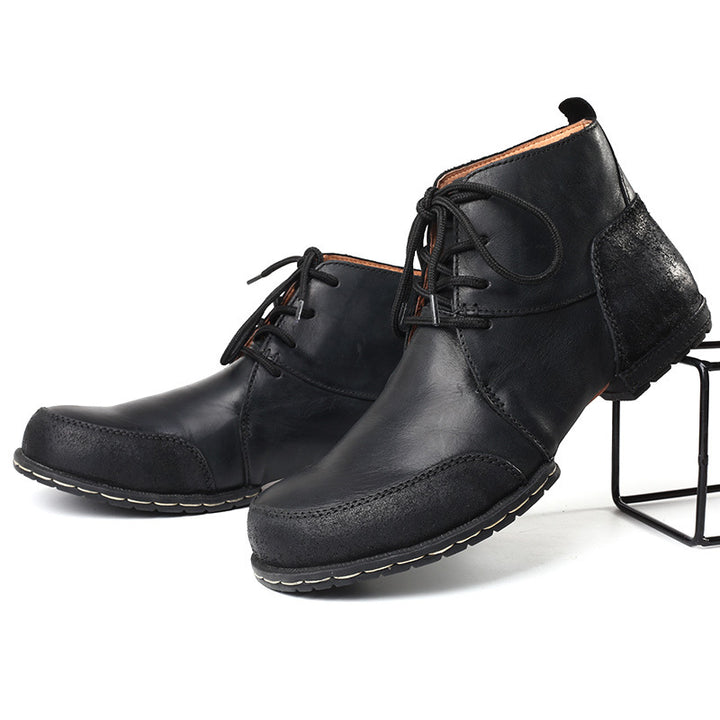 High Quality Vintage British Leather Ankle Boots