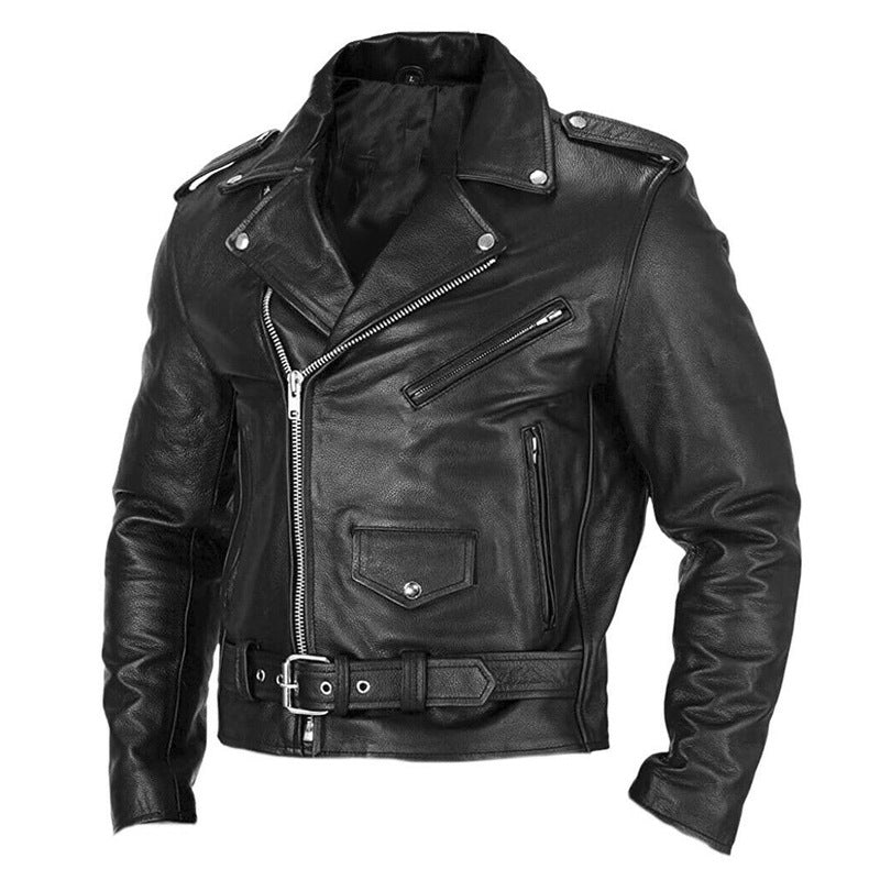 Motorcycle Men's Leather Clothing Spring And Autumn