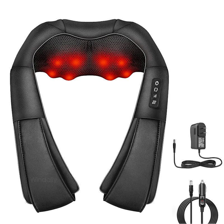 Neck and Shoulder Massager with Heat – Electric Back Massager