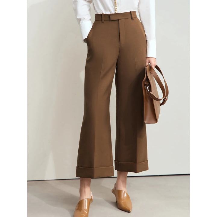 Chic Fall Women's Baggy Ankle-Length Pants – Casual Office Trousers