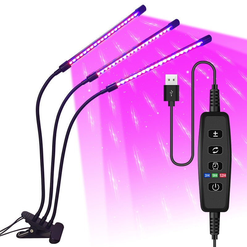 USB LED Indoor Plant Grow Light with Timer & 10 Dimmable Levels