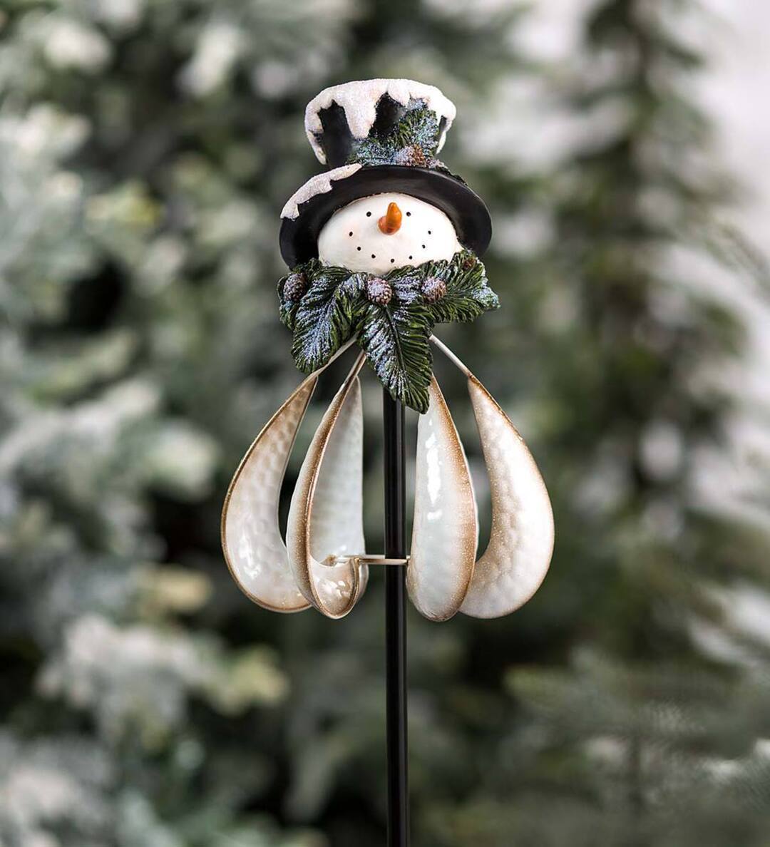 Snowman Wind Chime Christmas Garden Wind Spinner Windmill