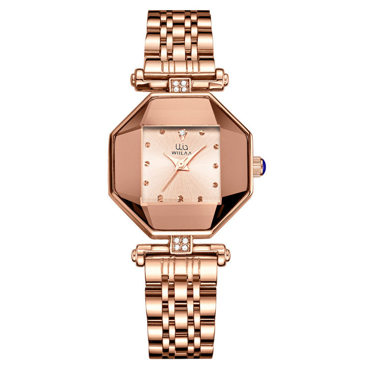 Ladies Square Quartz Waterproof Watch