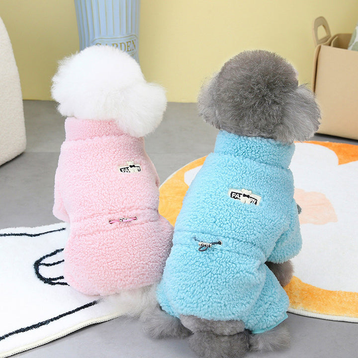 Warm Fleece Pet Overalls