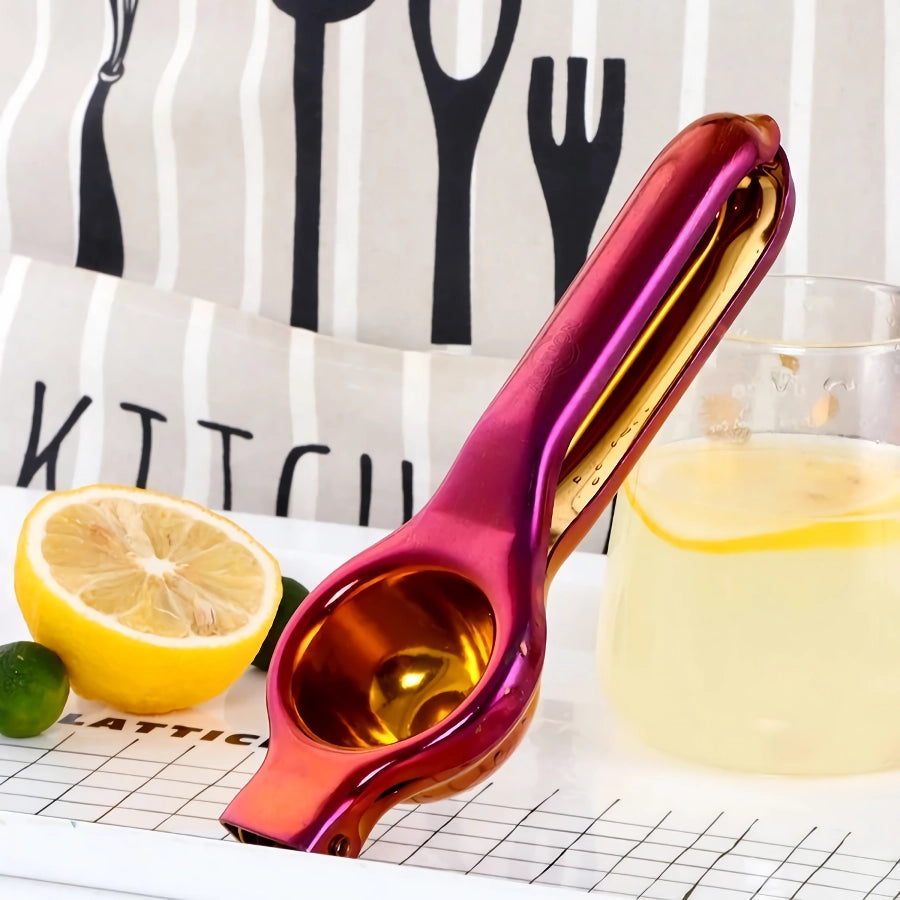 Stainless Steel Golden Lemon Squeezer