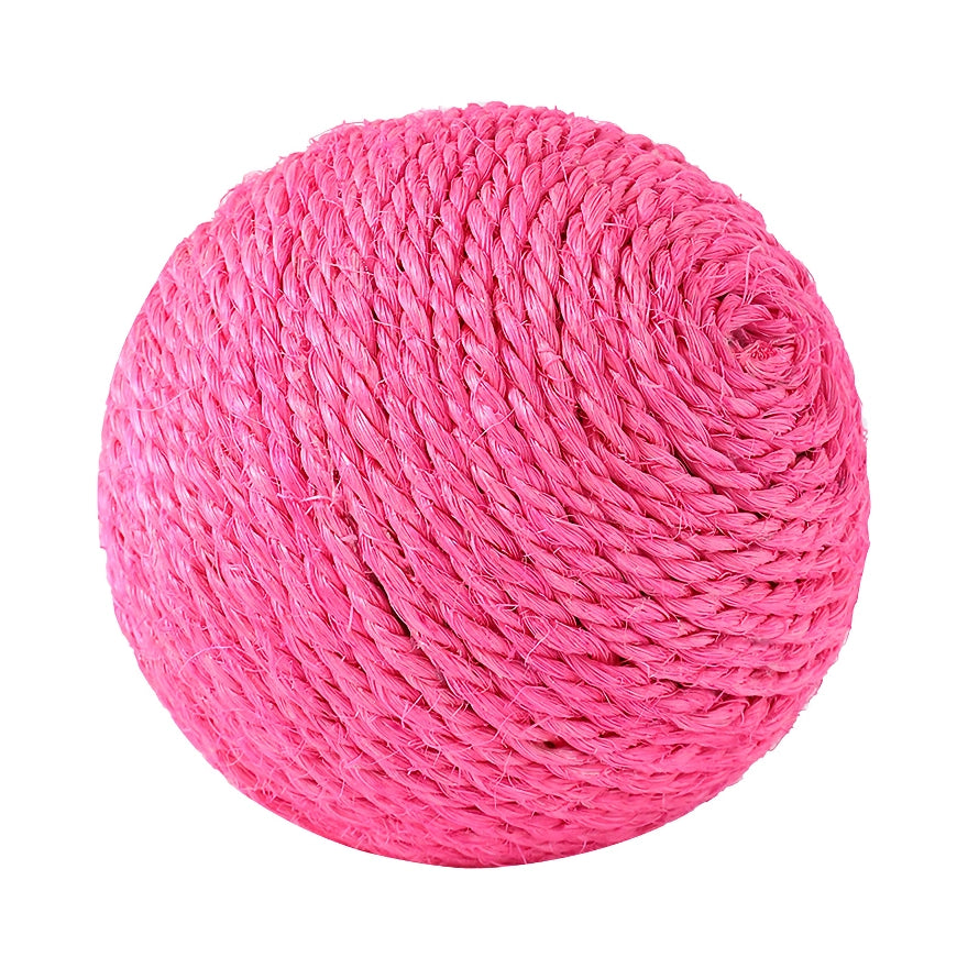 Interactive Sisal Ball Cat Toy with Sound