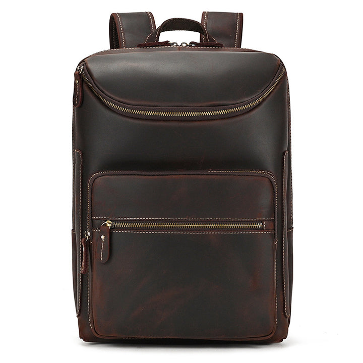 Leather Backpack Vintage Backpack Men's Cowhide