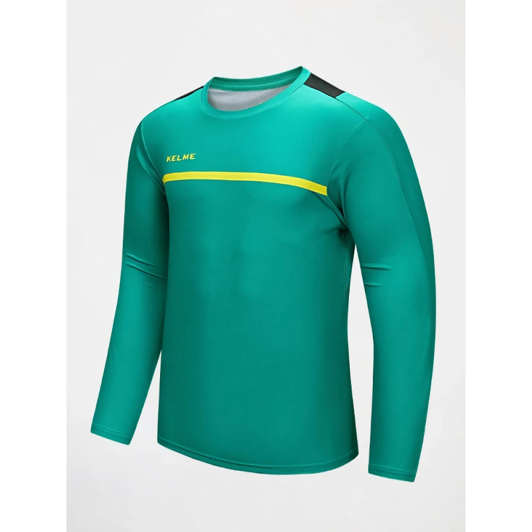 Men's Long Sleeve Football Training Top - Breathable Running Sports Shirt