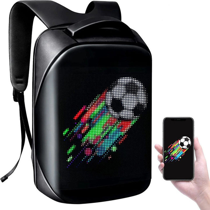 Waterproof Rucksack Fashion Led Backpack Smart Advertising Business Backpack Waterproof