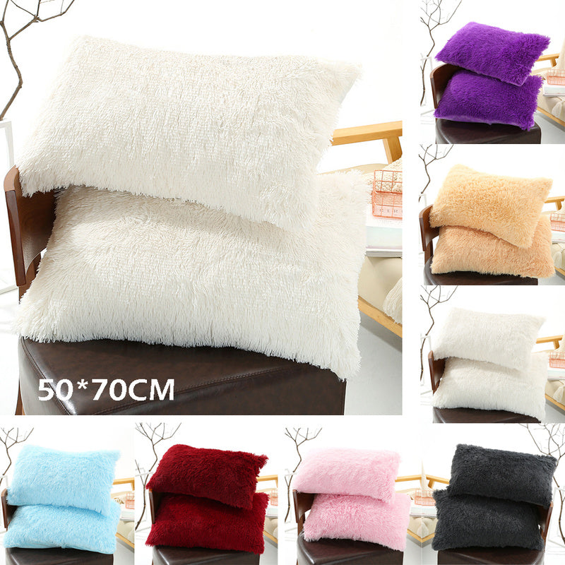 Luxurious Faux Fur Shaggy Pillowcases