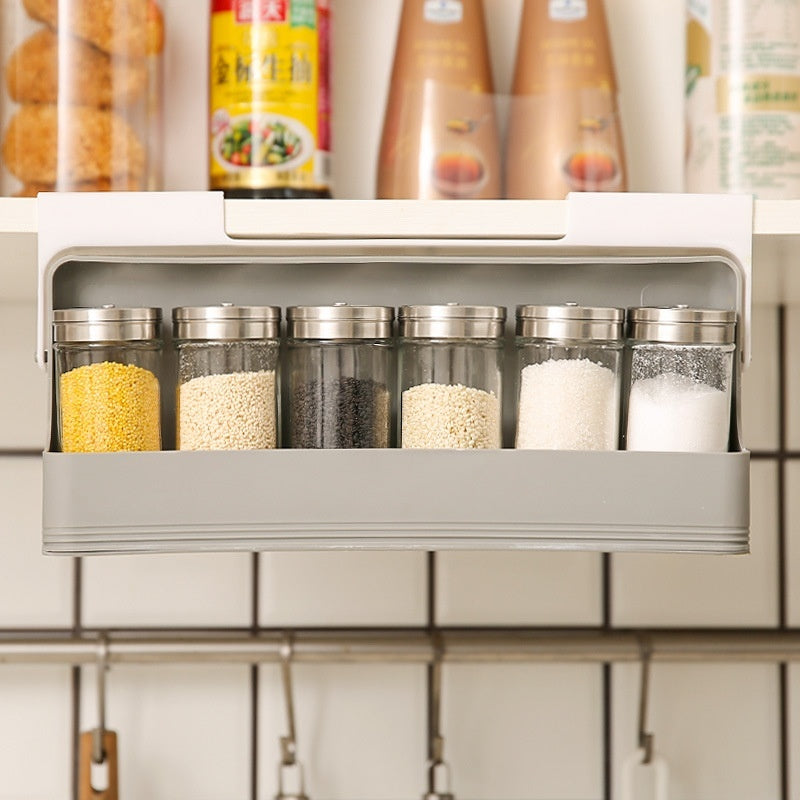 Seasoning Bottle Kitchen Hanging Storage Rack Household Punch-free Kitchen Gadgets