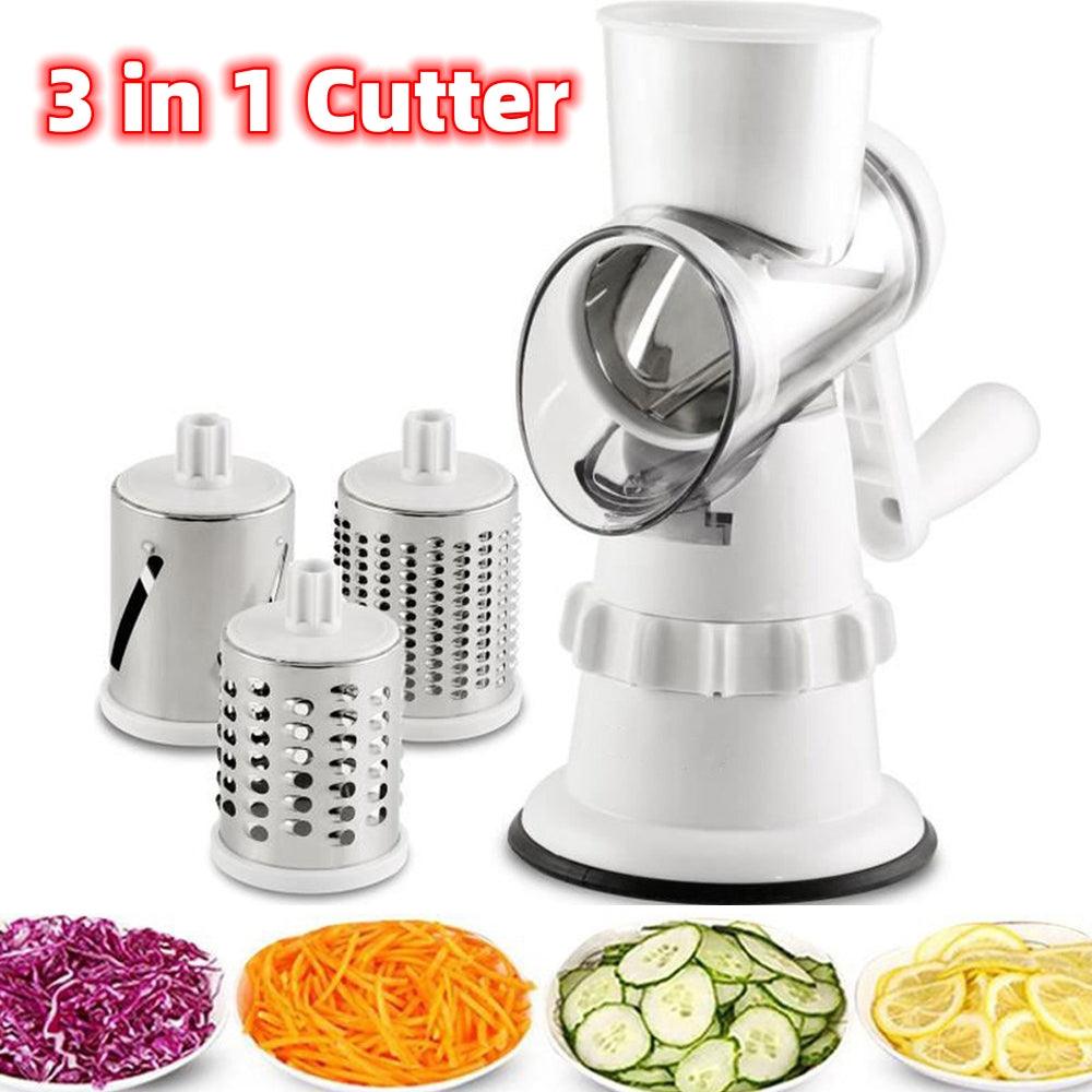 3 In 1 Vegetable Slicer Manual Kitchen Accessories Grater For Vegetable Cutter Round Chopper Mandolin Shredder Potato Home Kitchen Supplies Kitchen Gadgets - Trendha