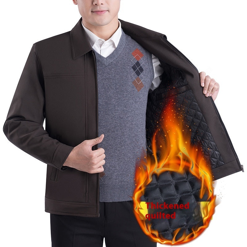 Middle-aged Men's Casual Jacket Autumn Outerwear Top