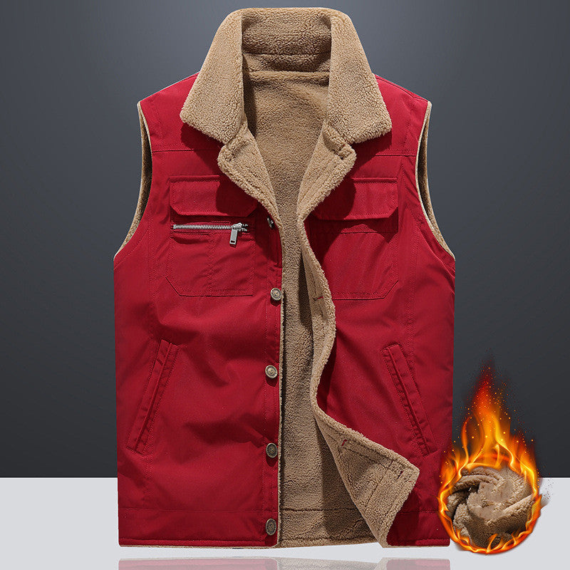 Men's Winter Vest with Textured Lining