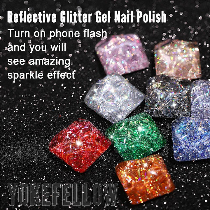 10ML Reflective Glitter Gel Nail Polish