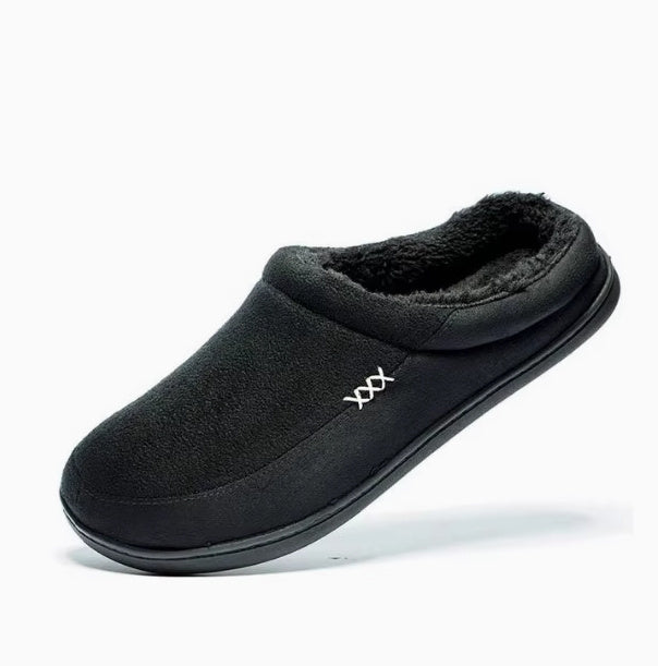 Men's Large Size Indoor Cotton Slippers Warm, Non-slip And Breathable