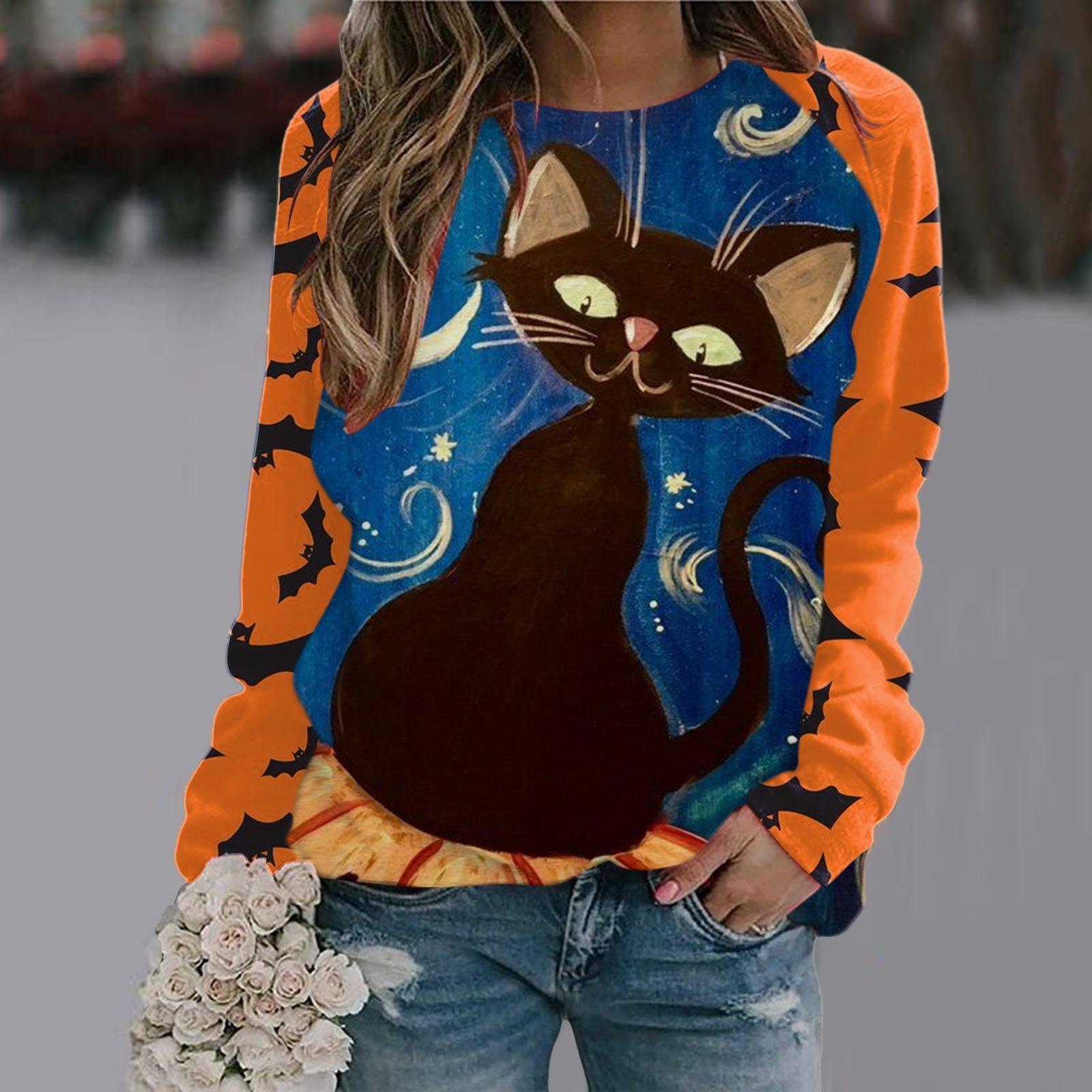 Women's Printed Long Sleeve T-shirt - Trendha