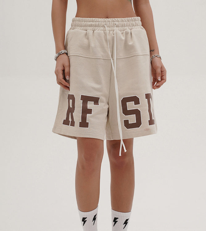 Heavy Loose Sports And Leisure Printed Shorts