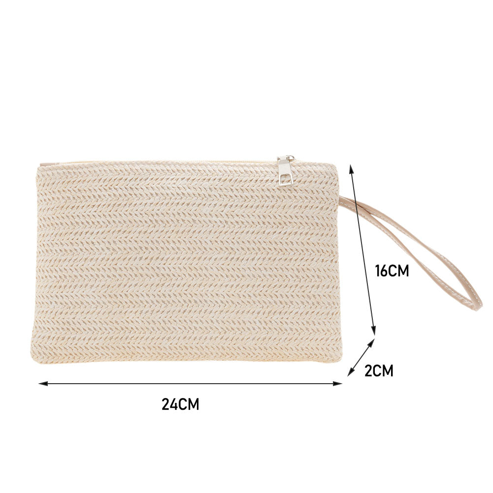 Fashion Bohemian Woven Clutch Wristlet Bag