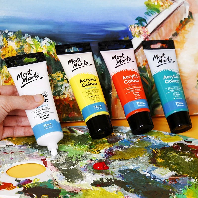 75ml Non-Toxic Waterproof Acrylic Paint Set